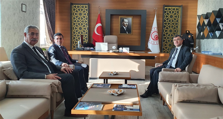 İl Defterdarı Ali YILDIRIM ile Vergi Dairesi Başkanı Fatih GÜLEÇ’ den Bölge Müdürlüğümüze Ziyaret